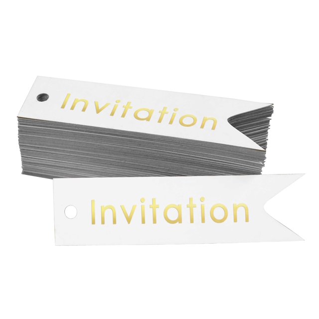 Inkdotpot Étiquettes en Papier Doré pour Invitation Fête 100 Pcs