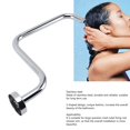 thumbnail image 3 of Shower Head Extension Arm, Stainless Steel S Shape Shower Arm with Flange, In Wall Installation Extension Shower Arm Shower Head Riser Pipe Shower Arm Extender for Bathroom, 3 of 7