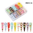 thumbnail image 2 of XZNGL Halloween Stickers Halloween Nail Stickers Nail Stickers Halloween Nail Art Accessories Halloween Christmas Nail Sticker Cartoon Snowflake Skull Nail Art Star Transfer Paper, 2 of 2