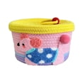 thumbnail image 2 of FcBaudy Cute Storage Basket With Rope Cover Hand Woven Basket And Souvenir Snack Toy Storage Box Cotton storage basket, 2 of 6