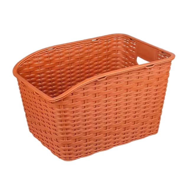 Lipstore Rear Bike Basket Basket Pet Carrier Stylish Accessories Easy to Install Brown