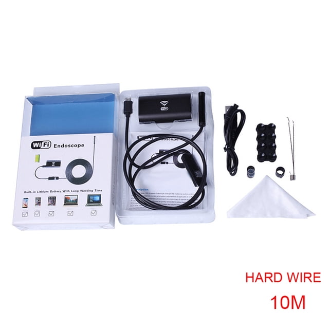 kurtrusly F99 HD 720P 8mm Wifi Borescope Pipe Inspection Camera Waterproof Soft Hard Cable Wireless Smartphone Endoscope