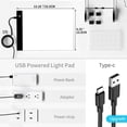 thumbnail image 4 of Portable A4/A5 Tracing LED Copy Board Light Box Slim Light Pad USB Power Copy Drawing Board Tracing Light Board For Artists Designing Animation Sketching,Black&friday Deals,Cyber&Monday Deals, 4 of 9