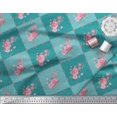 thumbnail image 3 of Soimoi polyester Crepe Fabric Leaves, & Rose Floral Print Sewing Fabric Yard 42 Inch Wide, 3 of 3