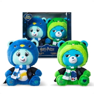 Harry Potter x Care Bears 2-Pack Ravenclaw Maison Wish Bear & Slytherin House Grumpy Bear