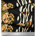 thumbnail image 3 of Soimoi Black Poly Georgette Fabric Leopard & Wild Animal Skin Decor Fabric Printed BTY 52 Inch Wide, 3 of 3