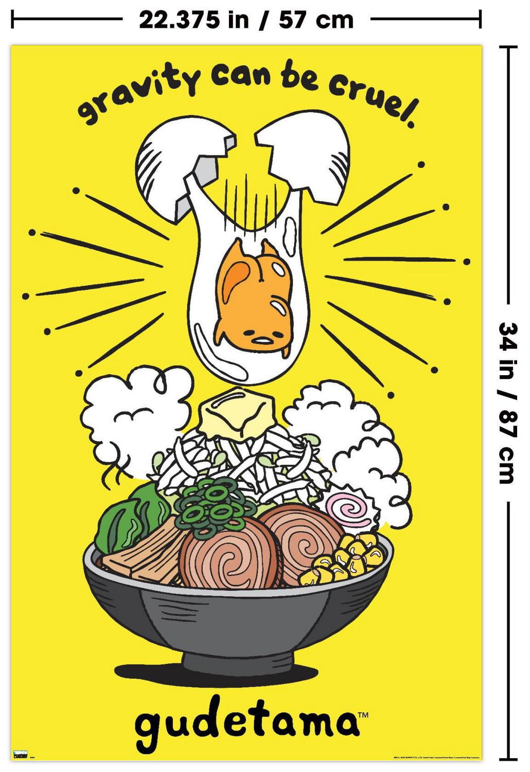 Gudetama - Gravity Wall Poster, 22.375" x 34"