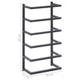 thumbnail image 4 of vidaXL Towel Rack Black 24x12x48 cm Steel, 4 of 5