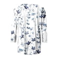 thumbnail image 5 of Pompotops T-shirt Ample Imprimé pour Femme Blouse à Manches 3/4 Col Rond Hauts Décontractés Liquidation, 5 of 5