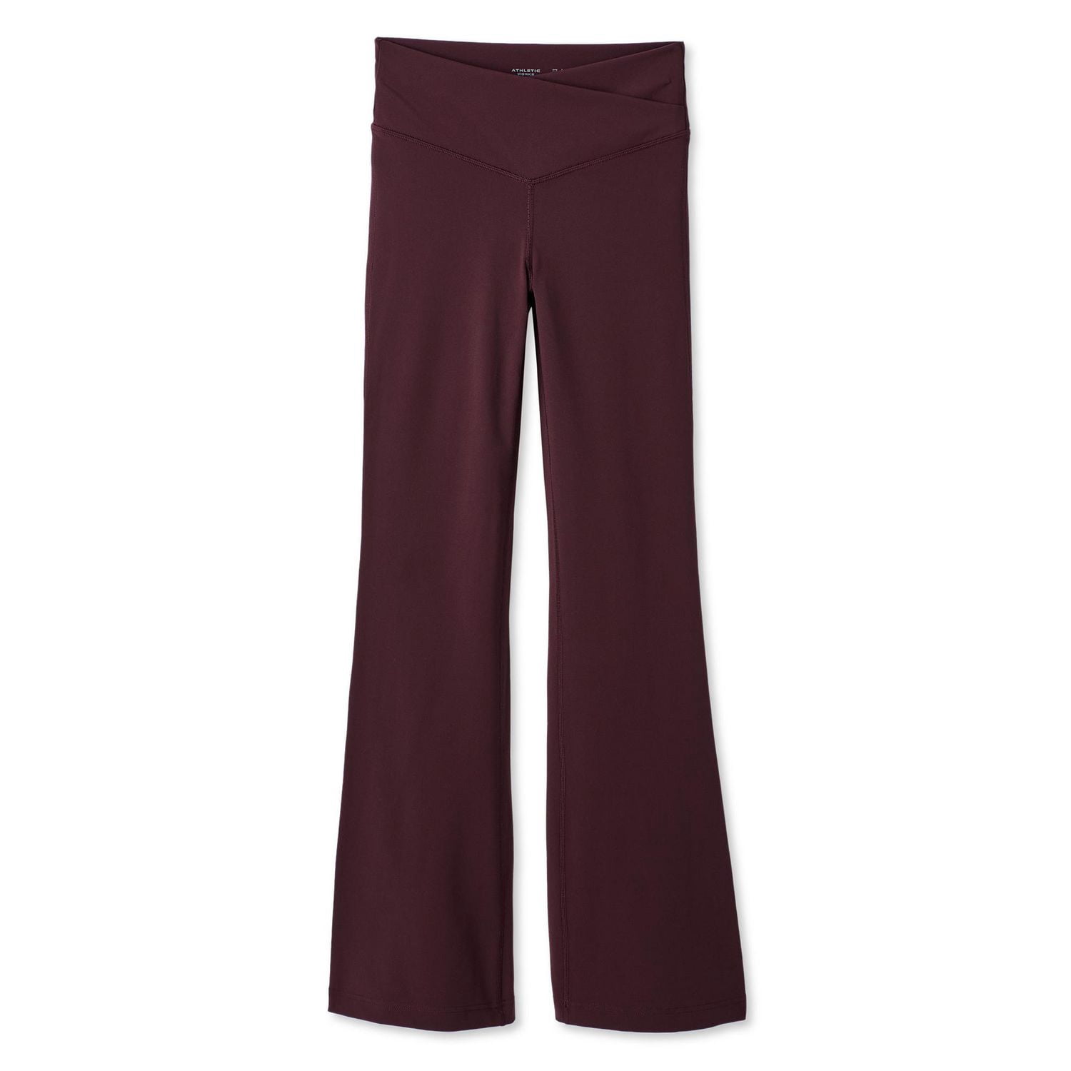 Pantalon évasé à taille croisée et en V Athletic Works pour femmes