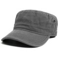 thumbnail image 1 of ORUYROP Classic Cotton Flat Top Military Cadet Cap,Army Hat, 1 of 6