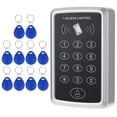 thumbnail image 1 of Amdohai 125KHz Single Door Proximity RFID Card Access Control System Keypad Include 10pcs ID Keyfobs, 1 of 8