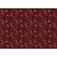 thumbnail image 1 of Ahgly Company Tapis d'Intérieur Lavables en Machine Rectangulaire Transitionnel Brun Chocolat, 7' x 9', 1 of 7