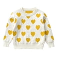 thumbnail image 2 of LSLJS Chandail Tricoté à Imprimé Cœur de la Saint-Valentin pour Bébés Filles Garçons, Tddler Sweatshirt, 2 of 4