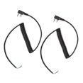 thumbnail image 4 of Ccdes 2PCS 2 Pins 4 Wires Speaker Mic Cable Line Supplies For UV5R For TK370,Spring Cable Line For ,Mic Cable Cord Line, 4 of 8