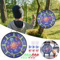 thumbnail image 1 of Children's Dart Board, Dinosaur Sky Shape Double Competitive Throwing Toy, Safe Foam Axes, Hook & Loop Target, Motor Skills Development, Indoor Outdoor Game, Score Tracking, Gift for 6+, 1 of 9