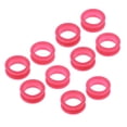 thumbnail image 3 of HILABEE 10pcs/set Candy Color Soft Scissors Shears Finger Thumb Rings Inserts Grips - Rose Red, 3 of 9