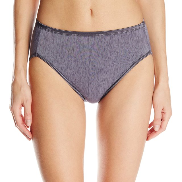 Vanity Fair Culotte Échancrée Body Shine Illumination pour Femme, 9, VIOLET STEELE