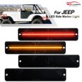 thumbnail image 3 of for Jeep Cherokee CJ5/6/7 J10/20 Pickup Front and Rear LED Side Marker Lights Smoked -, 3 of 4