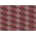 thumbnail image 1 of Ahgly Company Tapis d'Intérieur Rectangulaire Transitionnel Rouge Indien Lavable à la Machine, 6 Pieds x 9 Pieds, 1 of 7