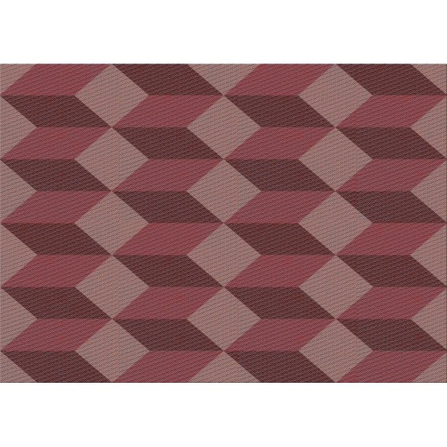 Ahgly Company Tapis d'Intérieur Rectangulaire Transitionnel Rouge Indien Lavable à la Machine, 6 Pieds x 9 Pieds