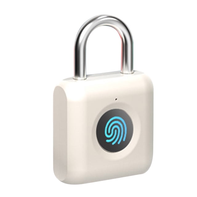 Boovnll Fingerprint Padlock, Travel Bag Locker Intelligent Anti-Theft Fingerprint Padlock Opens At One Touching, Smart Home, Home