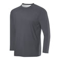 thumbnail image 1 of LOVZFMLL Men's Shirts, Solid Essential Crew Neck T-Shirts, Casual Everyday Versatile for Layering, Relaxed Fit Fall Clothes, 1 of 2
