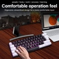 thumbnail image 3 of Clavier RVB Mini 60 %, Rétroéclairage LED 61 Touches, Ergonomique, Sensation Mécanique, Clavier de Jeu Filaire pour Bureau et Affaires, 3 of 8