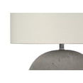 thumbnail image 3 of Monarch Specialties Lighting, 20"h, Table Lamp, Grey Concrete, Ivory / Cream Shade, Contemporary, 3 of 6