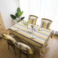 thumbnail image 2 of Nappe à Rayures Colorées Boho en Coton et Lin, Imperméable, Couvre-Table, Décoration de Table pour Salle à Manger, Restaurant, Fête, 2 of 5