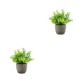 thumbnail image 3 of Redempat Plastic Easy To Clean Artificial Succulent Realistic Appearance Long-lasting Durability Eco-friendly blue babysbreath 2Set, 3 of 6