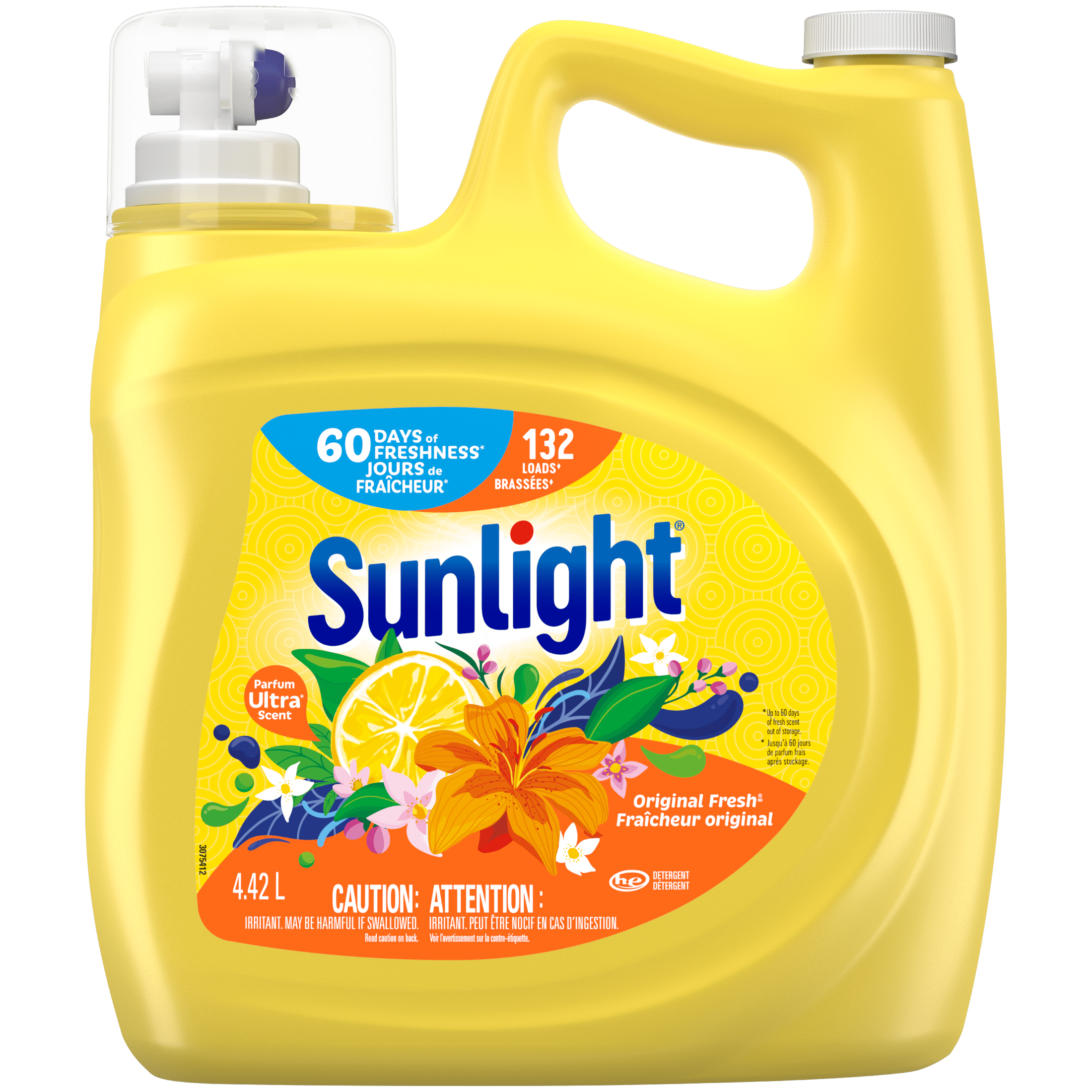 Sunlight® Original Fresh – Liquid Detergent, 4.42L, 132 Wash Loads
