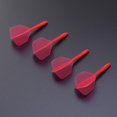 thumbnail image 4 of EeaseCA 4 Pcs Ailes de Fléchettes Transparentes à Filetage Fin, Accessoires de Fléchettes pour Vols de Fléchettes, Sports Intérieurs et Extérieurs, Ailes de Queue de Fléchettes (Fin et Petit Filetage, Rouge), 4 of 7