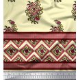 thumbnail image 2 of Soimoi Velvet Fabric Geometric,Leaves & Floral Panel Print Fabric by Yard 58 Inch Wide, 2 of 2