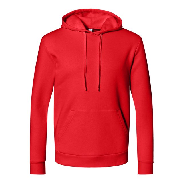 Eco-Cozy Fleece Pullover Hoodie, M, Apple Red