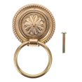 thumbnail image 1 of 1pc Brass Drawer Knob Delicate Pull Knobs Vintage Drawer Decorative Handle, 1 of 9