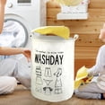 thumbnail image 5 of BKER Patterned Linen Laundry Hamper Without Lid Large Open Top Dirty Stylish And Breathable Fabric For Bedroom Or Bathroom Easy And Durable Design, 5 of 5