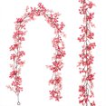 thumbnail image 2 of TopLLC Décoration de Noël Guirlandes Suspendues en Rotin Artificiel de Noël avec Baies Rouges pour Escaliers Cheminée Murale Manteau Intérieur Extérieur Décor Halloween Maple Leaf Vine, 2 of 9