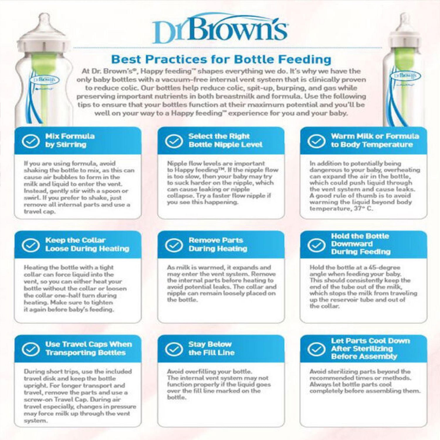 Dr. Brown's Natural Flow Anti-Colic Options+ Wide-Neck Glass Baby Bottle mL, with Level 1 Slow Flow Nipple, 0m+