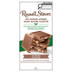 Russell Stover No Sugar Added Almond Bar, 85 Grams