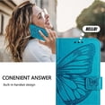 thumbnail image 5 of Butterfly Wallet Case for iPhone 17 Pro with Card Slots & Stand - Shockproof Blue, 5 of 5
