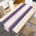thumbnail image 3 of EGNMCR Room Decor, Home Decor, Wall Decor, Holiday Products Independence Day Table Flag With Non-Slip Heat Resistance Linen Tablecloth Decorative Table Runner Mat For Dining Table the Tablecloths, 3 of 7