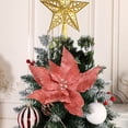 thumbnail image 4 of indoor christmas tree 1Pcs Christmas Tree Decoration Simulation Flower - Cloth Material Simulation Flower - Wedding/Party/Hall Scene Decoration - Holiday Gift outside christmas decorations, 4 of 6