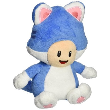 Little Buddy 1374 Super Mario Neko Cat Toad Plush, 7"