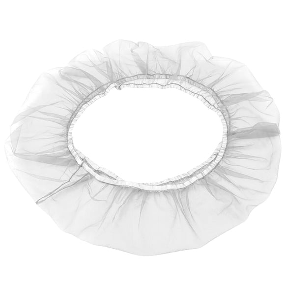VONKY Birdcage Cover Mesh Elastic Opening Airy Seed Catcher Skirt Soft Ventilated Washable Reusable Netting Guard Protector White L