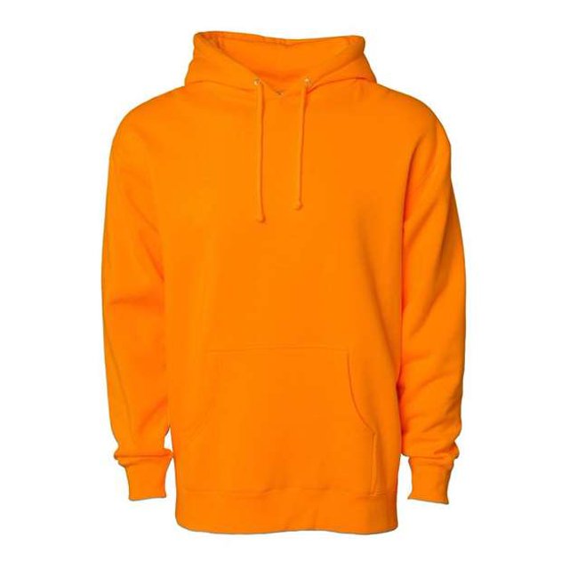 Independent Trading B22276692 Hooded Sweatshirt, Safety Orange - Extra Small