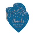 thumbnail image 1 of Inkdotpot Pack Of 50 Real Rose Gold Foil Paper Tags Thanks From The New Wedding Favor Hang Tags, 1 of 6