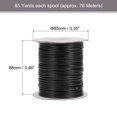 thumbnail image 2 of Unique Bargains Beading Thread Bracelet Weave Bead Craft Cord 2mm 78M/Roll (85-Yards) Decorative String, Black, 2 of 7
