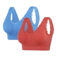 thumbnail image 1 of Soki 2pc Sports Bra for Women Padded Seamless Medium Impact Yoga Running Bras, 1 of 2