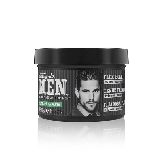 dippity-do MEN Texture Paste Flexibility and staying power for short to mid-length styles with natural grooming ingredients for a relaxed, messy, carefree feel